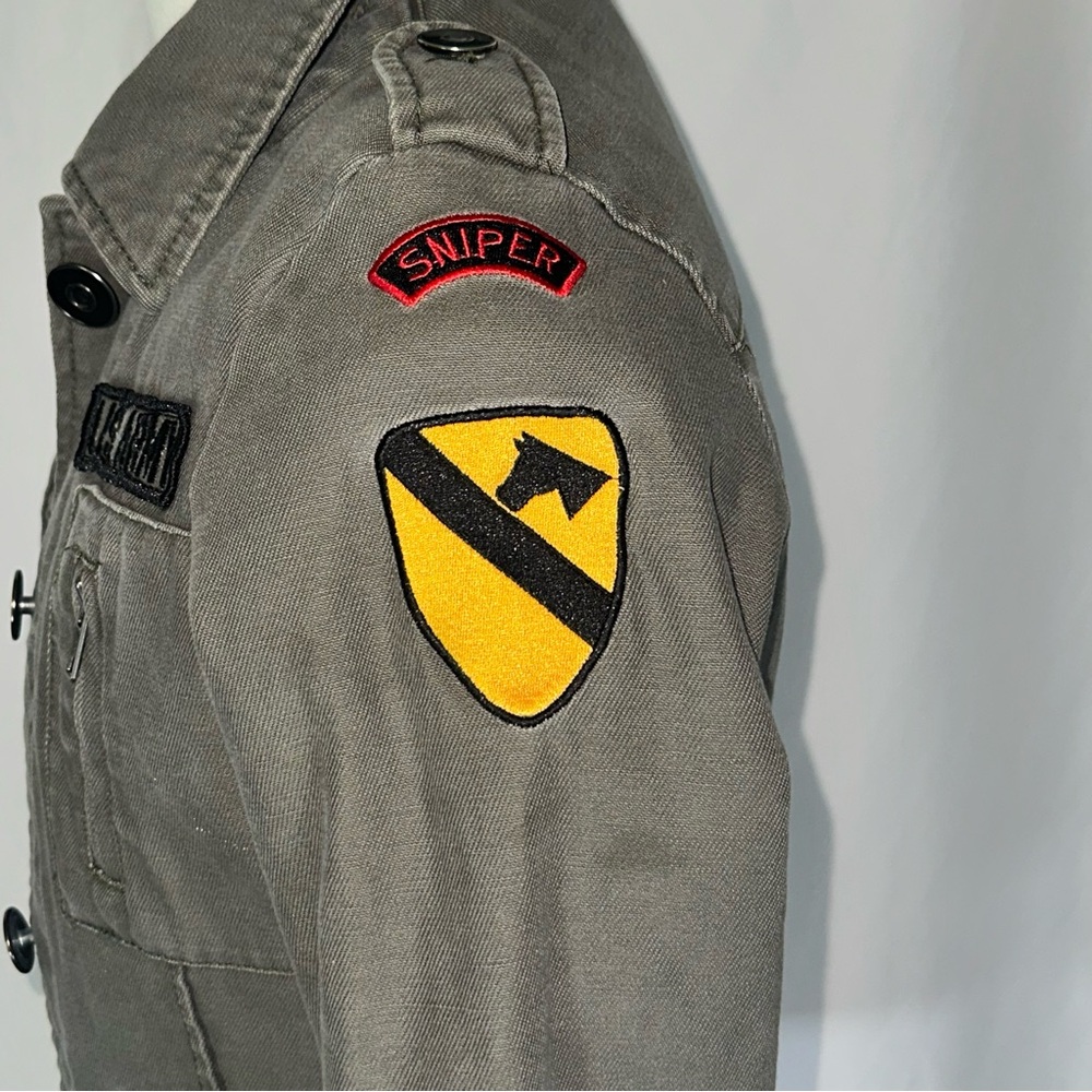 Rothco • Vintage US Army Sniper Patch Quilted Lined Military Jacket Mens XSmall
